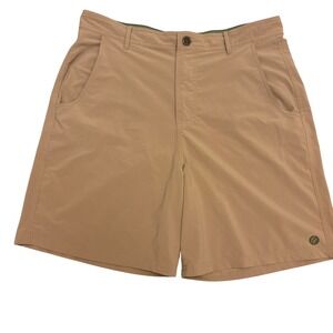 Free Fly Apparel Men's Performance Shorts – Size 34 – Tan / Khaki